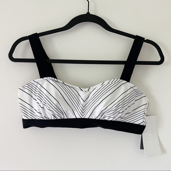 Athleta Other - athleta | chevron bikini top black and white 34 B/C